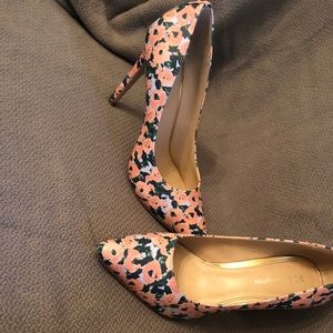 BCBG floral heels